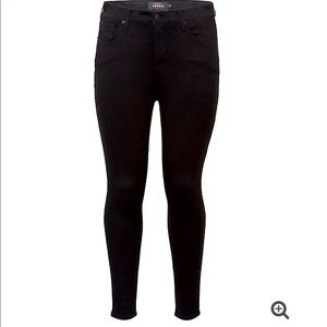 18Tall black sky high rise skinny Jean